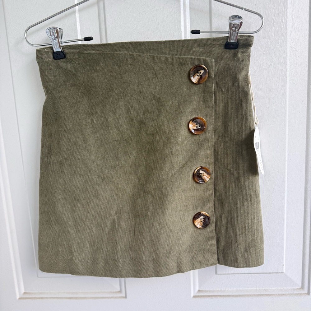 Altar’d State “Addie” Corduroy Skirt – Green, Size M NWT - Picture 3 of 9
